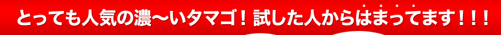 とっても人気の濃~い【龍のたまご】。試した人からはまってます!!!