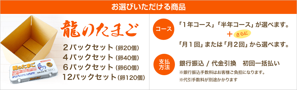 お選びいただける商品